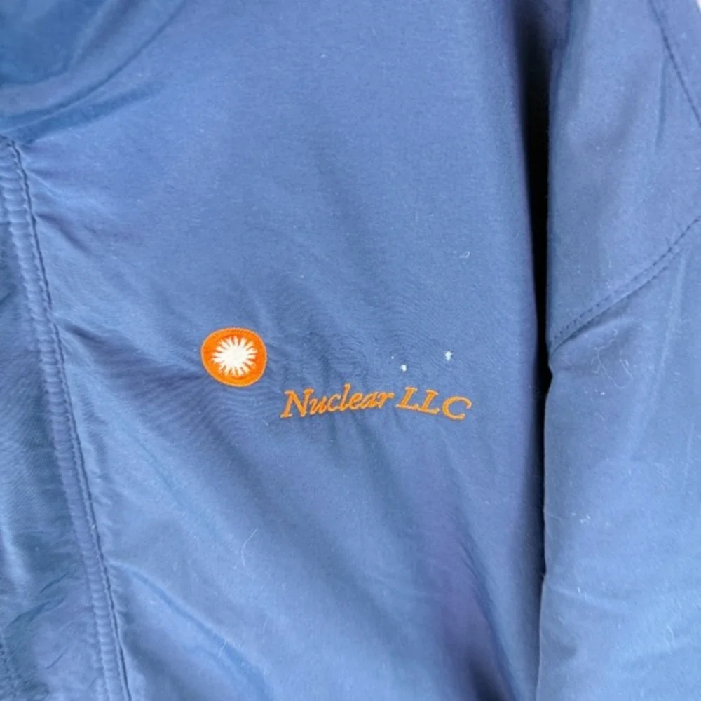 Vintage SPORTS MASTER Mens‎ Jacket 2XL Blue 80s USA Made Fleece Lined Polartec